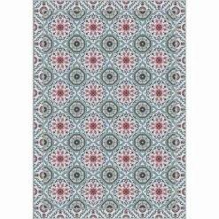 Gekleurde Design Tafelloper In Pvc En Polyester Met Fantasie - Meriva