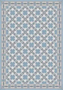 Design Tafelloper Met Patroon En Rode Of Moderne Blauwe Voet - Petunia -Slide Shop runner tavola di design a fantasia con base rossa o blu moderno petunia