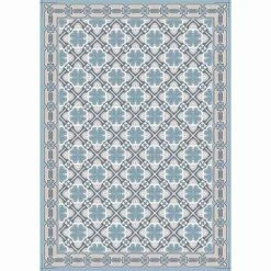 Design Tafelloper Met Patroon En Rode Of Moderne Blauwe Voet - Petunia