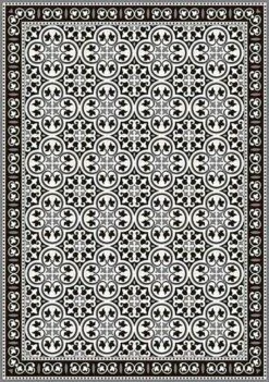 Tafelloper In Pvc En Polyester In Zwart, Blauw Of Grijs Design - Lindia -Slide Shop runner tavola in pvc e poliestere in nero blu o grigio di design lindia