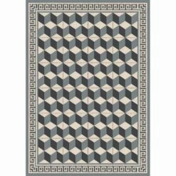 Tafelloper Met Patroon In Pvc En Modern Polyester - Romio