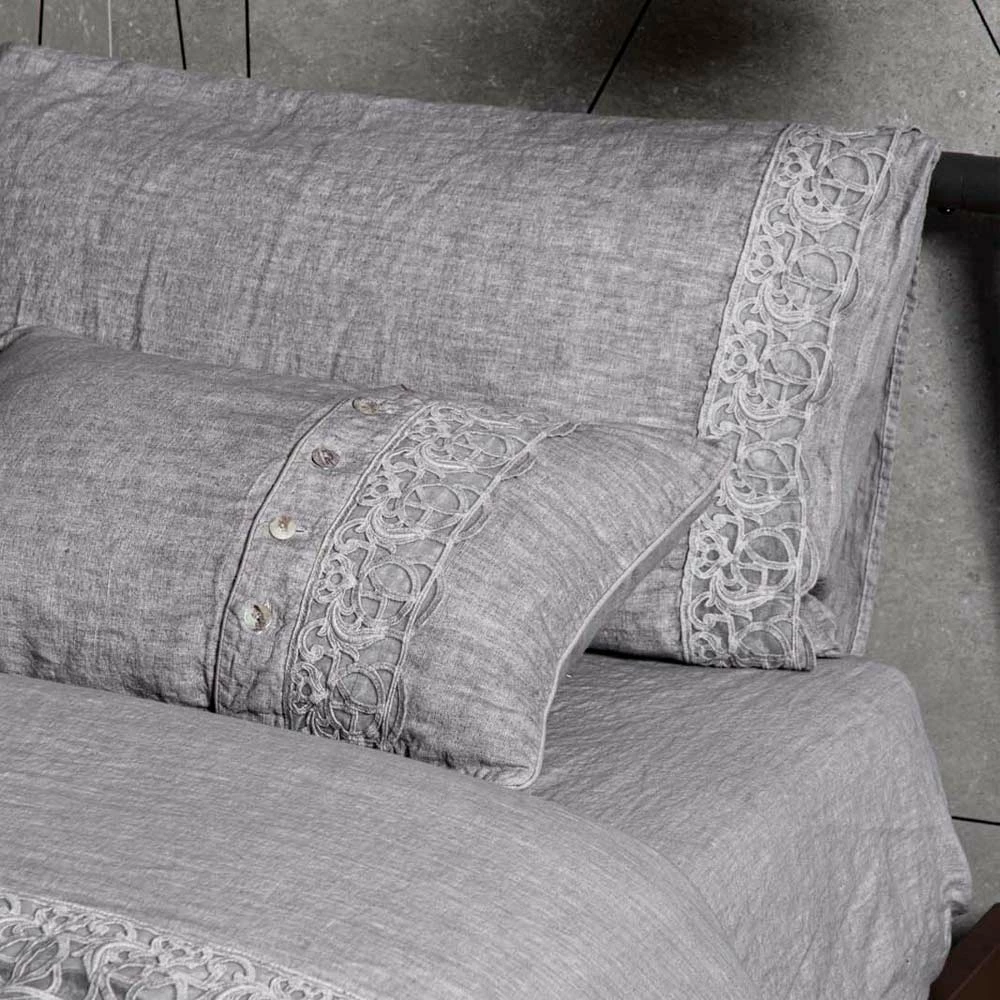 Linnen Dekbedovertrek In Containerzak Met Synergy-kant En Knopen - Energis 5 Linnen Dekbedovertrek In Containerzak Met Synergy-kant En Knopen - Energis - Afbeelding 5