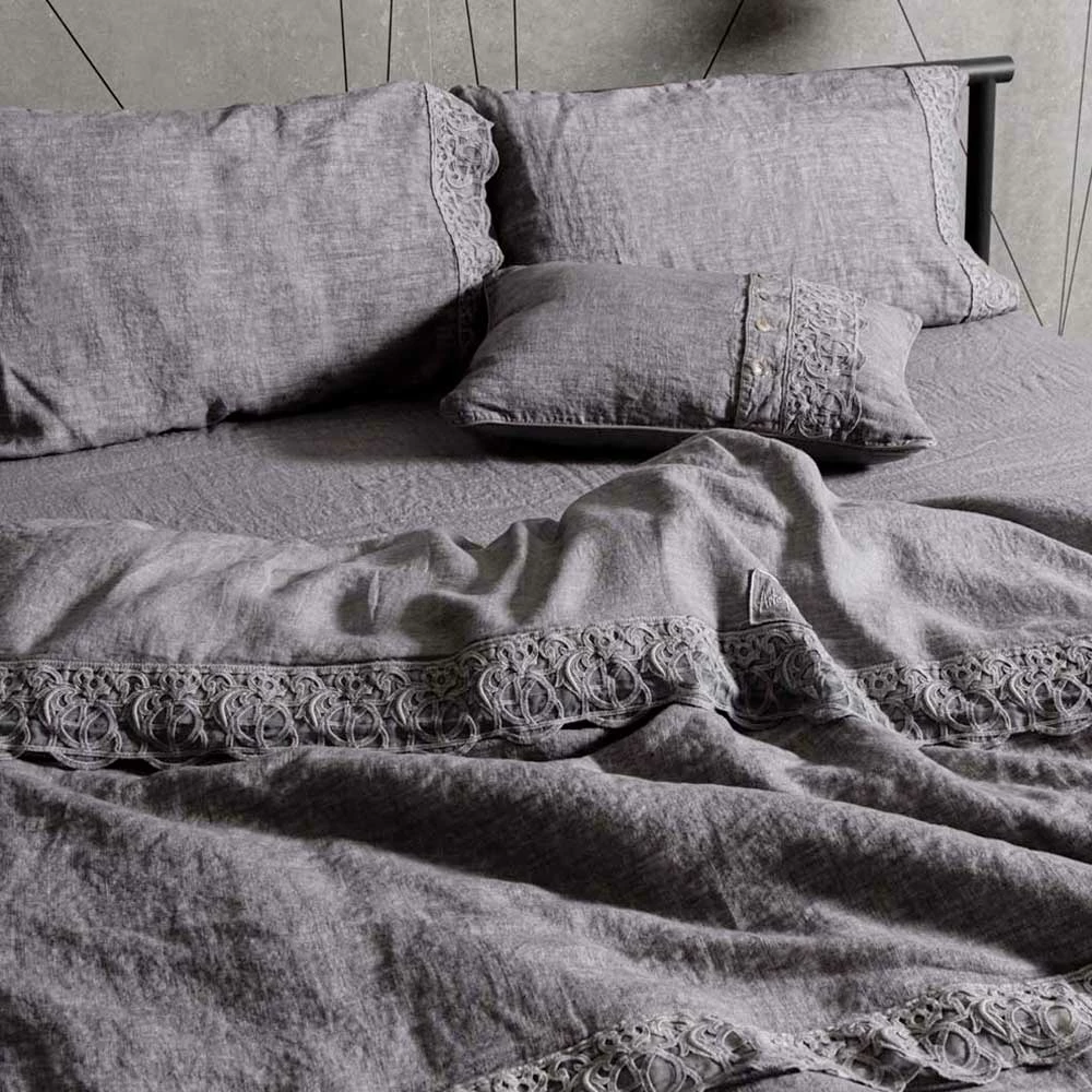 Linnen Dekbedovertrek In Containerzak Met Synergy-kant En Knopen - Energis 6 Linnen Dekbedovertrek In Containerzak Met Synergy-kant En Knopen - Energis - Afbeelding 6