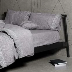 Linnen Dekbedovertrek In Containerzak Met Synergy-kant En Knopen - Energis 15 Linnen Dekbedovertrek In Containerzak Met Synergy-kant En Knopen - Energis -Slide Shop sacco contenitore copripiumone in lino con pizzo sinergia e bottoni energis 7