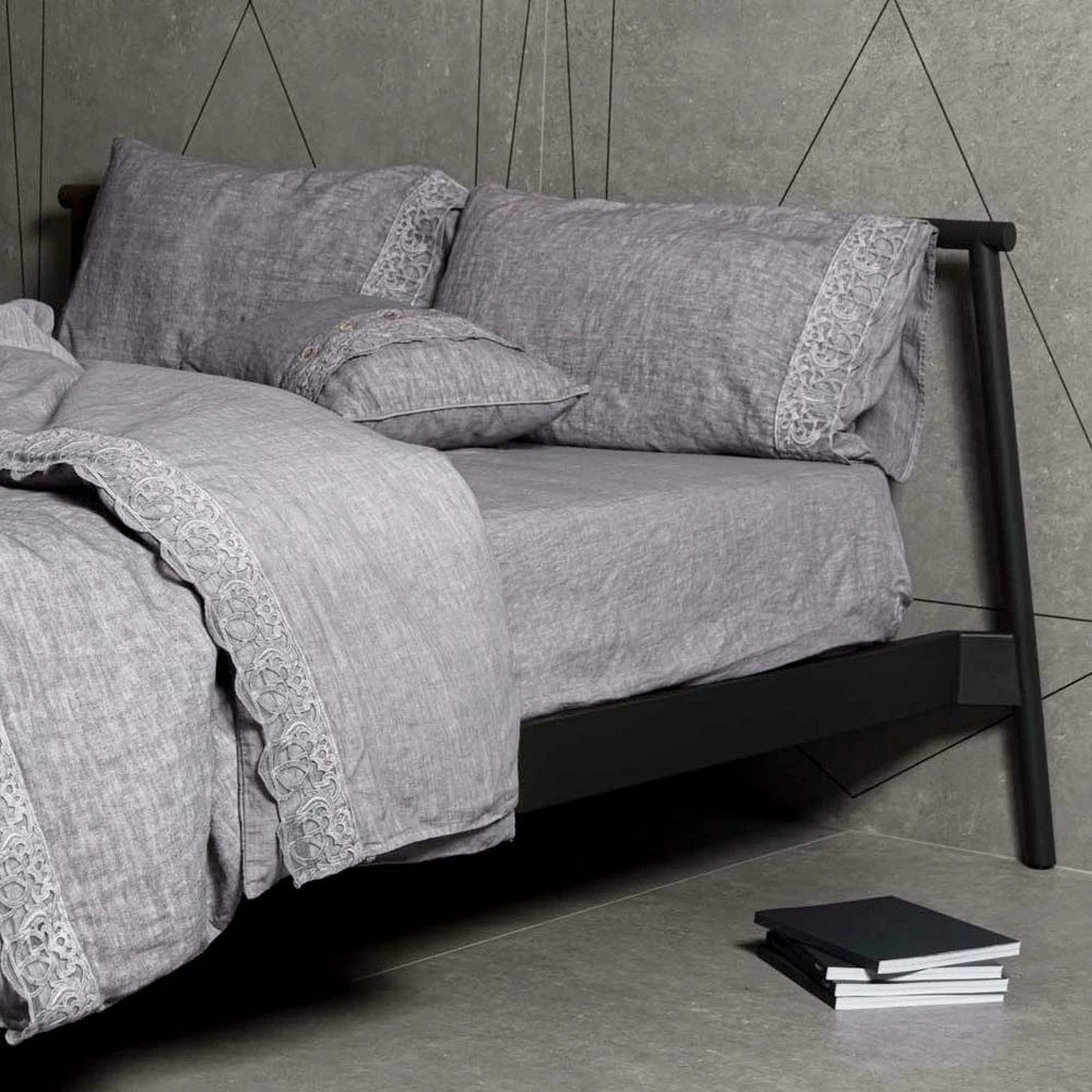 Linnen Dekbedovertrek In Containerzak Met Synergy-kant En Knopen - Energis 8 Linnen Dekbedovertrek In Containerzak Met Synergy-kant En Knopen - Energis - Afbeelding 8