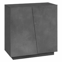 Schoenenkast Met 2 Deuren In Duurzaam Wit Of Leisteen Melamine Hout - Joris