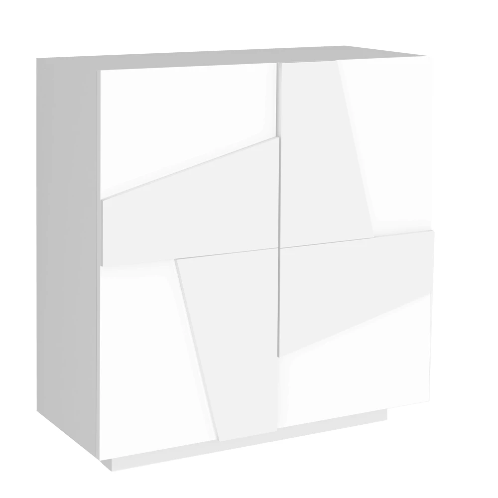 Hoog Of Laag Schoenenrek In Duurzaam Houtdesign Met 2 Of 4 Deuren - Fjona 1 Hoog Of Laag Schoenenrek In Duurzaam Houtdesign Met 2 Of 4 Deuren - Fjona