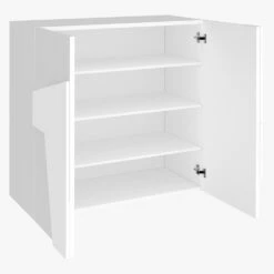 Schoenenkast Voor Binnen Met 2 Deuren Van Melamine Made In Italy - Naditza -Slide Shop scarpiera da interno con 2 ante in melaminico made in italy naditza 1