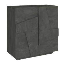 Schoenenkast Voor Binnen Met 2 Deuren Van Melamine Made In Italy - Naditza