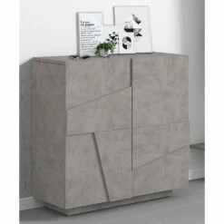 Schoenenkast Voor Binnen Met 2 Deuren Van Melamine Made In Italy - Naditza -Slide Shop scarpiera da interno con 2 ante in melaminico made in italy naditza 8