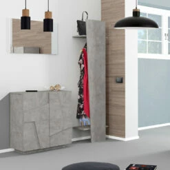 Schoenenkast Voor Binnen Met 2 Deuren Van Melamine Made In Italy - Naditza -Slide Shop scarpiera da interno con 2 ante in melaminico made in italy naditza 9