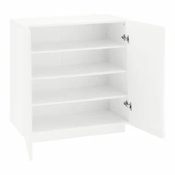 Schoenenkast Voor Woonkamer Met 2 Deuren In Melamine Made In Italy - Popilio -Slide Shop scarpiera da soggiorno con 2 ante in melaminico made in italy popilio 1