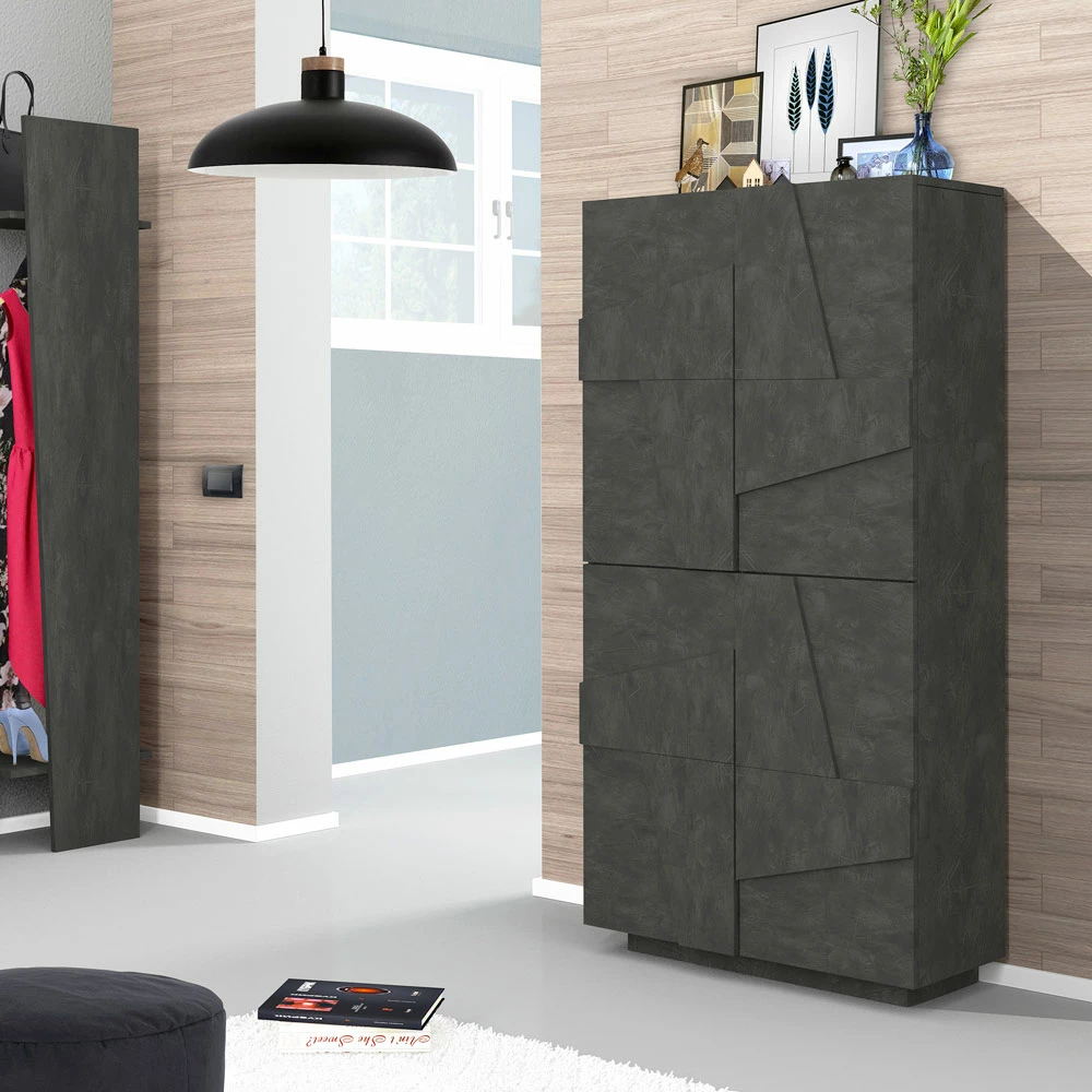 Melamine Schoenenkast Voor Binnen Met 4 Deuren Made In Italy - Naditza 3 Melamine Schoenenkast Voor Binnen Met 4 Deuren Made In Italy - Naditza - Afbeelding 3