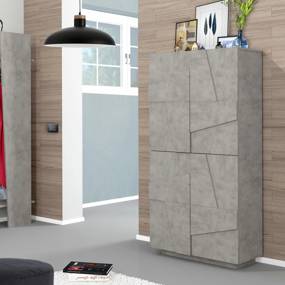 Melamine Schoenenkast Voor Binnen Met 4 Deuren Made In Italy - Naditza 10 Melamine Schoenenkast Voor Binnen Met 4 Deuren Made In Italy - Naditza - Afbeelding 10