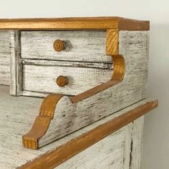 Handgemaakt Bureau Van Massief Hout Met Lades Gemaakt In Italië - Amela -Slide Shop scrittoio fatto a mano in legno massello con 4 cassetti made in italy amela 5