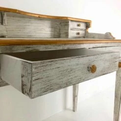 Handgemaakt Bureau Van Massief Hout Met Lades Gemaakt In Italië - Amela -Slide Shop scrittoio fatto a mano in legno massello con 4 cassetti made in italy amela 6