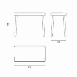 Bureau In Natuurlijk Massief Essenhout Met Intern Compartiment Made In Italy - Caspian -Slide Shop scrittoio in frassino massello naturale con vano interno made in italy caspian 10