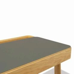 Bureau In Natuurlijk Massief Essenhout Met Intern Compartiment Made In Italy - Caspian -Slide Shop scrittoio in frassino massello naturale con vano interno made in italy caspian 2