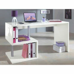 Wit Of Leistenen Bureau In Italiaans Design Hout 3 Maten - Michel