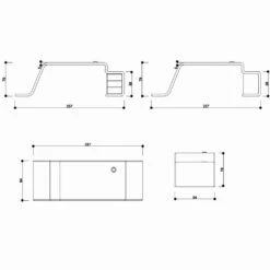 Bureau Met Houten Ladekast Gemaakt In Italië, Terralba -Slide Shop scrivania da ufficio con cassettiera in legno fatta in italia terralba 5