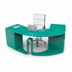 Ontwerpbureau Met Laden Gemaakt In Italië, Milazzo -Slide Shop scrivania da ufficio di design con cassetti fatta in italia milazzo 4