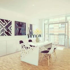 Hedendaagse Schrijftafel Kattedra "Alle Letters" 120x65x75 Mabele, Metaal En Glas -Slide Shop scrivania kattedra lettere a cascata 120x65x75 mabele 14