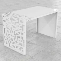 Desk Kattedra "Alle Letters" 160x80x75 Mabele, Metaal En Glas 23 Desk Kattedra "Alle Letters" 160x80x75 Mabele, Metaal En Glas -Slide Shop scrivania kattedra lettere a cascata 160x80x75 mabele 10