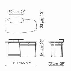 Modern Bureau In Hout, Metaal En Keramiek Made In Italy - Bonaldo Gauss -Slide Shop scrivania moderna in legno metallo e ceramica made in italy bonaldo gauss 13