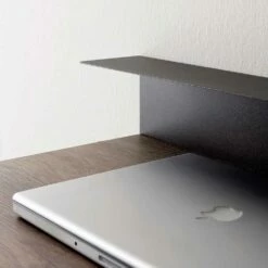 Modern Bureau In Metaal En Melamine Met Lade Made In Italy - Iridio -Slide Shop scrivania moderna in metallo e melaminico con cassetto made in italy iridio 3