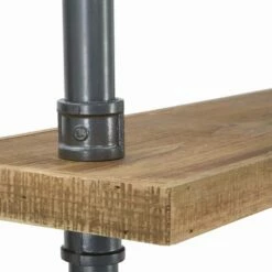 Bureau Met Industrieel Design Planken In Ijzer En Hout - Aubry -Slide Shop scrivania ufficio con mensole di design moderno in ferro e legno aubry 2