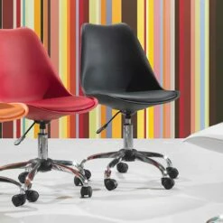 Bureaustoel In Gekleurd Polypropyleen En Metaal - Loredana -Slide Shop sedia da ufficio con alzo a gas in polipropilene colorato e metallo loredana 4