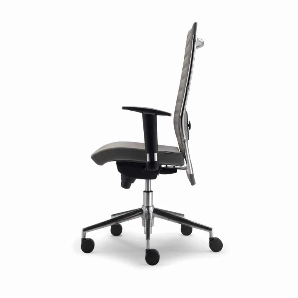 Office Chair Met Shell In Beuken En Echte Koeienhuid Ester 2 Office Chair Met Shell In Beuken En Echte Koeienhuid Ester - Afbeelding 2