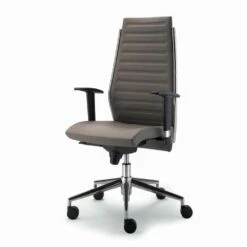 Office Chair Met Shell In Beuken En Echte Koeienhuid Ester