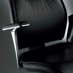 Ergonomische Bureaustoel In Koeienhuid Graan Leersoort Ines -Slide Shop sedia da ufficio ergonomica in pelle di bovino tipo fiore ines 4