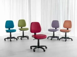 Roterende En Ergonomische Bureaustoel In Weefsel En Ecologisch Leer - Danila -Slide Shop sedia da ufficio girevole ergonomica in tessuto ed ecopelle danila 10