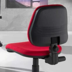 Roterende En Ergonomische Bureaustoel In Weefsel En Ecologisch Leer - Danila -Slide Shop sedia da ufficio girevole ergonomica in tessuto ed ecopelle danila 2