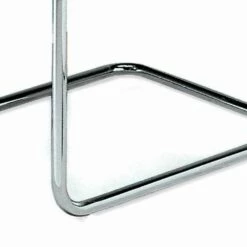 Lederen Bureaustoel Met Verchroomde Stalen Structuur Made In Italy - Elite -Slide Shop sedia da ufficio in cuoio con struttura in acciaio cromato made in italy elite 3