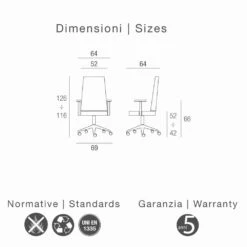 Bureaustoel In Beuken Bekleed Met Koeienhuid Bloemtype Debora -Slide Shop sedia da ufficio in faggio rivestita in pelle bovina tipo fiore debora 5