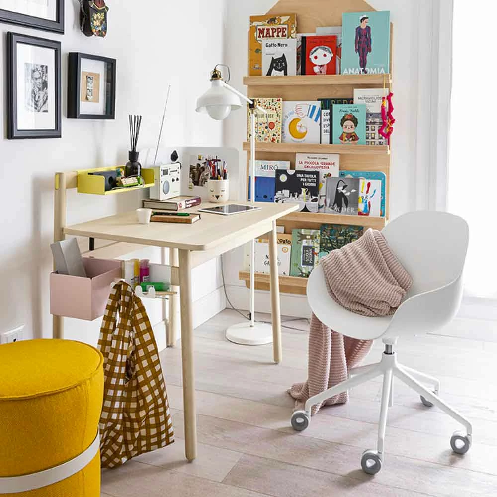 Bureaustoel In Polypropyleen Met Wielen Made In Italy - Connubia Academy 4 Bureaustoel In Polypropyleen Met Wielen Made In Italy - Connubia Academy - Afbeelding 4