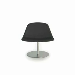 Moderne Stoel Met Ronde Basis Llounge Door Luxy, Made In Italy