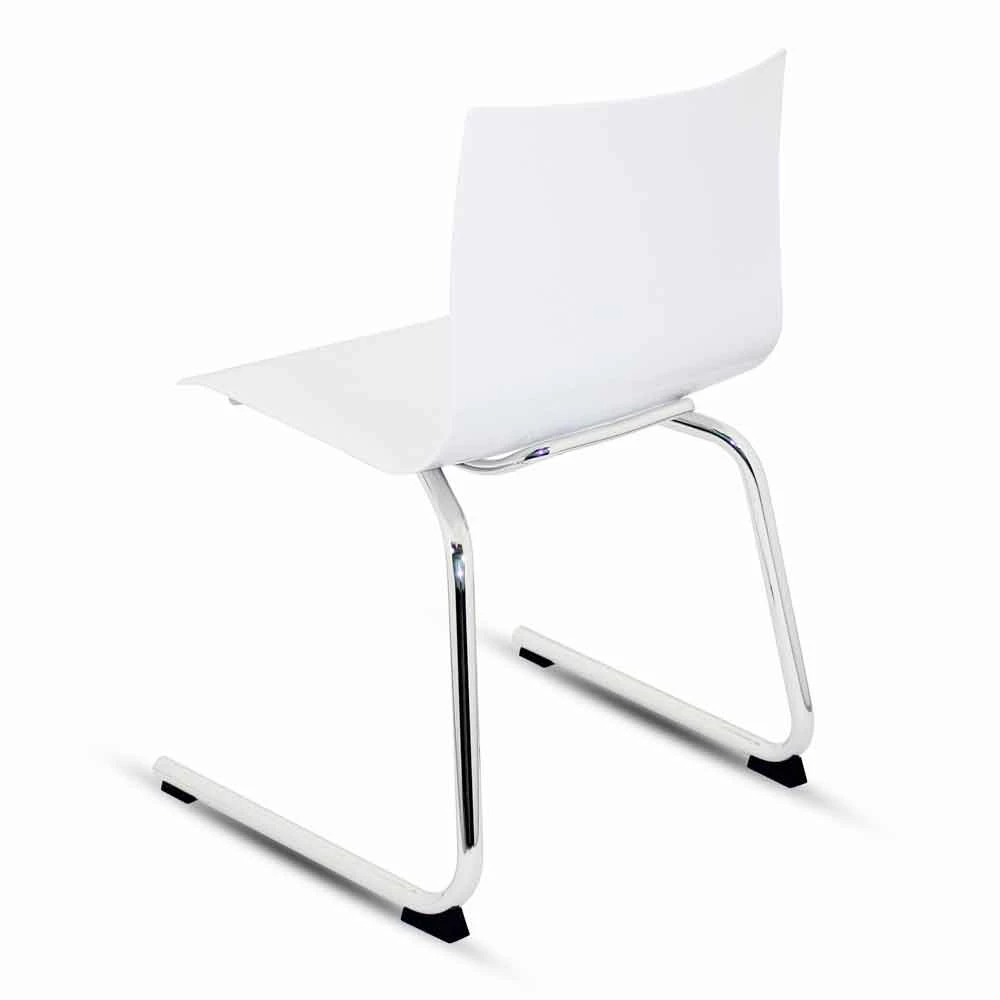 Moderne Kantoor- Of Woonkamerstoel Staal, Gekleurd Gerecycled Plastic - Verenza 2 Moderne Kantoor- Of Woonkamerstoel Staal, Gekleurd Gerecycled Plastic - Verenza - Afbeelding 2