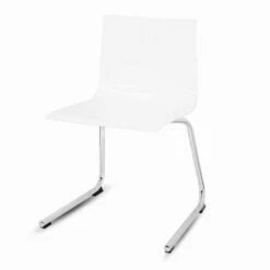 Moderne Kantoor- Of Woonkamerstoel Staal, Gekleurd Gerecycled Plastic - Verenza