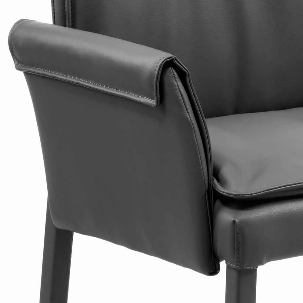 Modern Design Fauteuil In Eco-leer Bessie XL, Gemaakt In Italië 4 Modern Design Fauteuil In Eco-leer Bessie XL, Gemaakt In Italië - Afbeelding 4