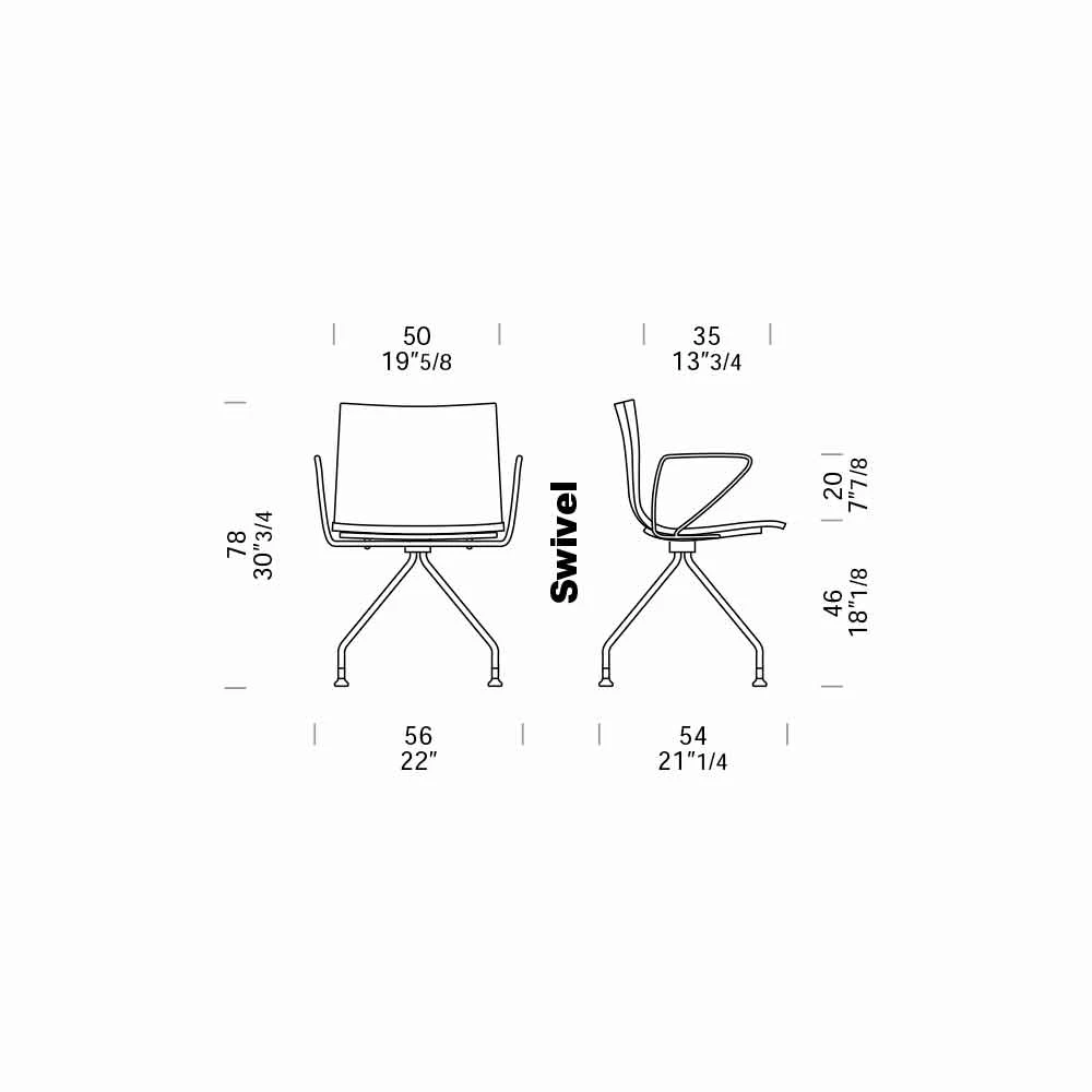 Bureaustoel Met Stalen Armleuningen En Gekleurd Gerecycled Stoelontwerp - Verenza 10 Bureaustoel Met Stalen Armleuningen En Gekleurd Gerecycled Stoelontwerp - Verenza - Afbeelding 10