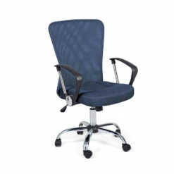 Bureaustoel Met Armleuningen In Staal En Gekleurd Polyester - Barberina -Slide Shop sedia ufficio con braccioli in acciaio e poliestere colorato barberina 10