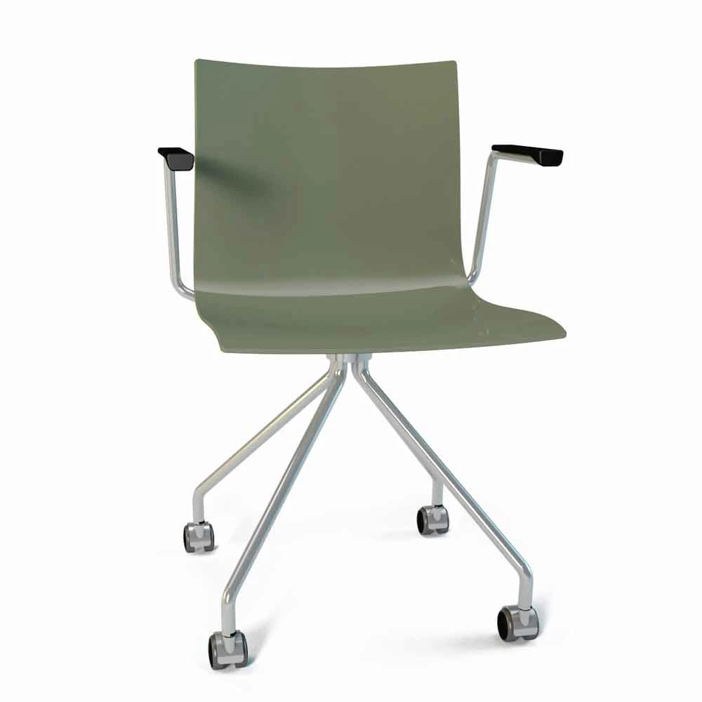 Draaibare Bureaustoel Met Armleuningen En Wielen Italiaans Gekleurd Design - Verenza 3 Draaibare Bureaustoel Met Armleuningen En Wielen Italiaans Gekleurd Design - Verenza - Afbeelding 3