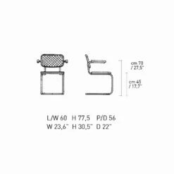Stro Bureaustoel Met Stalen En Houten Structuur Made In Italy - Baviera -Slide Shop sedia ufficio in paglia con struttura in acciaio e legno made in italy baviera 7
