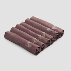 Elegant Linnen Servet Met Vouwrand, 6 Gekleurde Stukken - Onestini