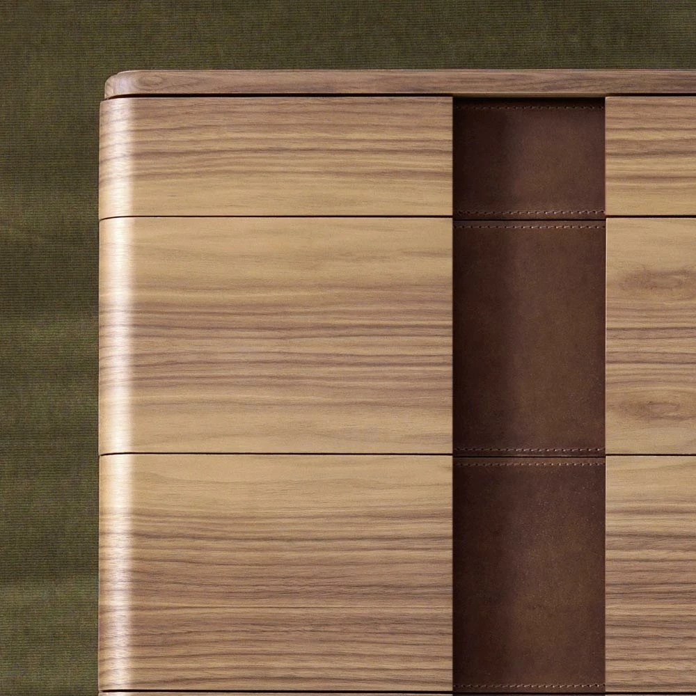 Modern Massief Houten Bed Grilli York Gemaakt In Italië 2 Modern Massief Houten Bed Grilli York Gemaakt In Italië - Afbeelding 2