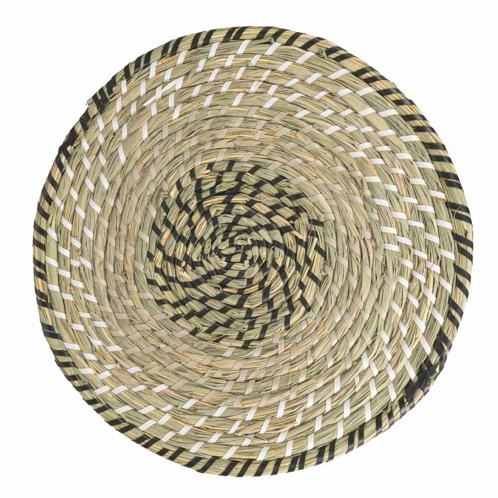 Ronde Placeholder In Stro Diverse Afwerkingen 12 Stuks - Folk 5 Ronde Placeholder In Stro Diverse Afwerkingen 12 Stuks - Folk - Afbeelding 5